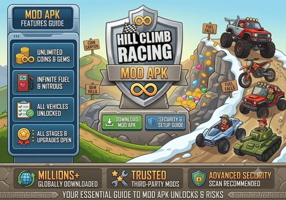 Hill Climb Racing APK-Everything You Need to KnowThe hill climb racing apk is the Android Package file used to install-the-game-on-android-devices-many-players-prefer downloading