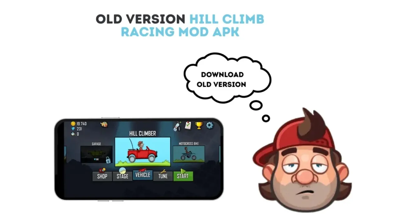 DOWNLOAD HILL CLIMB RACING MOD APK OLD VERSION